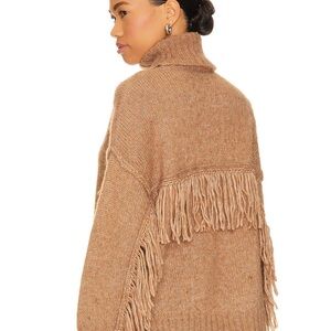 Line & Dot Parker Sweater Fringe Turtle Neck